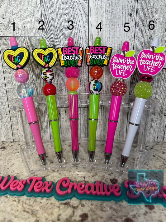 TEACHER BEADED PENS