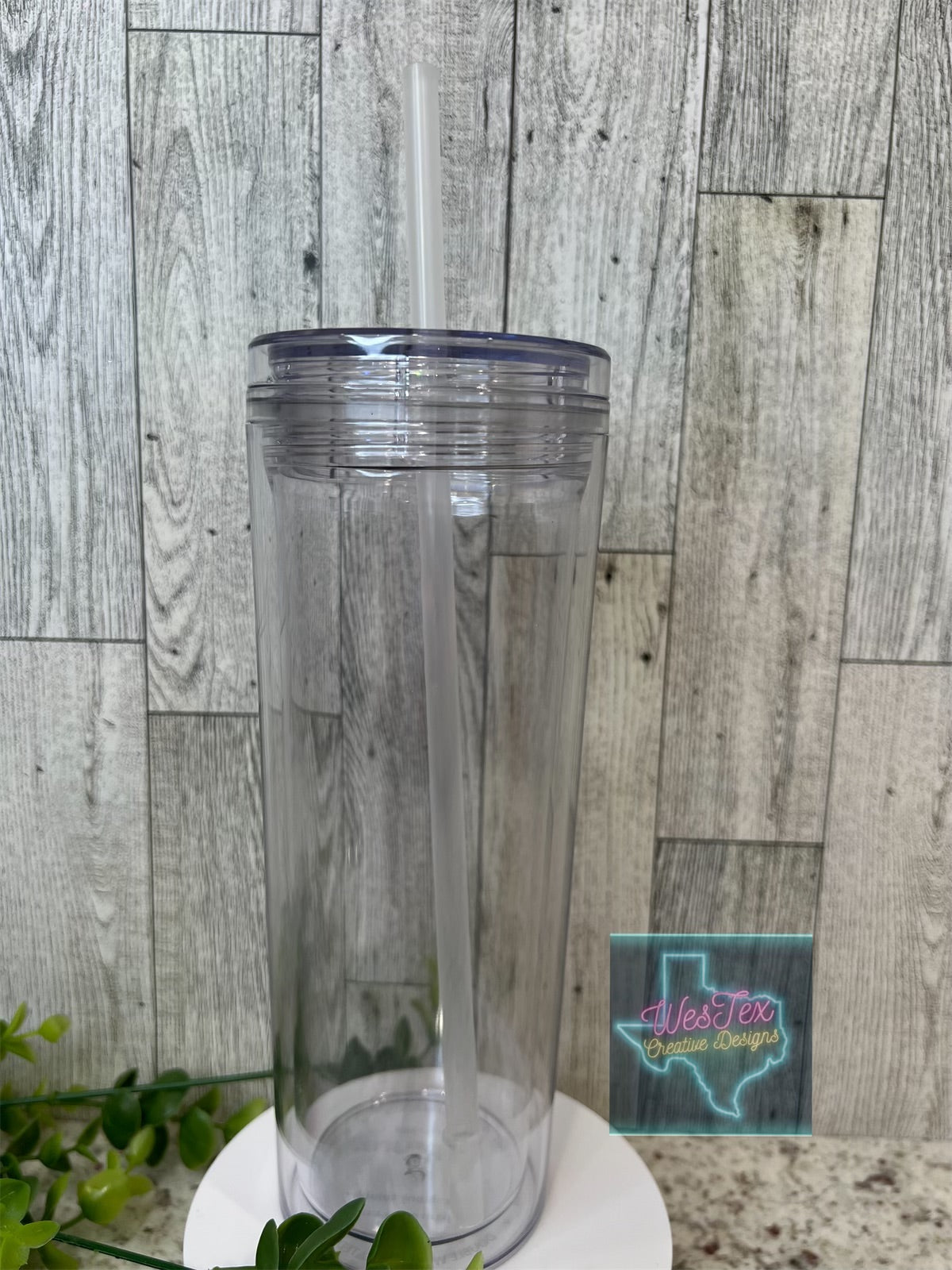 CUSTOM 180Z SNOW GLOBE ACRYLIC TUMBLER