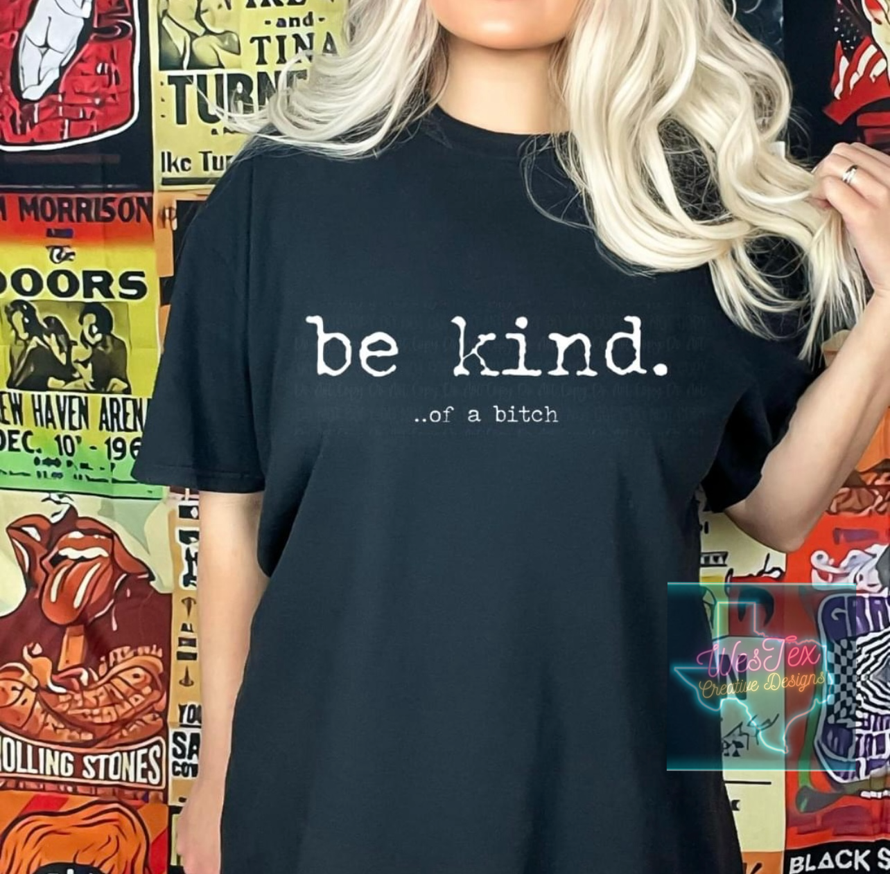 BE KIND OF A B - SHORT SLEEVE - BLACK