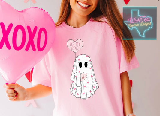 BE MY BOO- SHORT SLEEVE - PINK