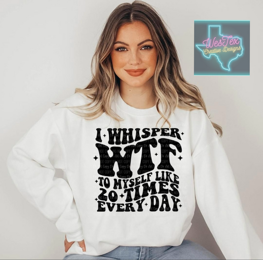 WHISPER WTF - LONG SLEEVE - WHITE