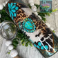 TURQUOISE WESTERN - 20 OZ STAINLESS STEEL TUMBLER