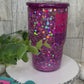 3 OZ GLITTER SHOT GLASS