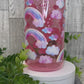 RAINBOW CLOUDS - 16 OZ GLASS PINK CAN