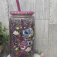 BEAR - 16 OZ GLITTER GLASS CAN