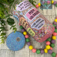 MOM VOCABULARY - 16 OZ GLITTER GLASS CAN