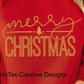 MERRY CHRISTMAS - METALLIC GOLD- SHORT SLEEVE - BLACK OR RED