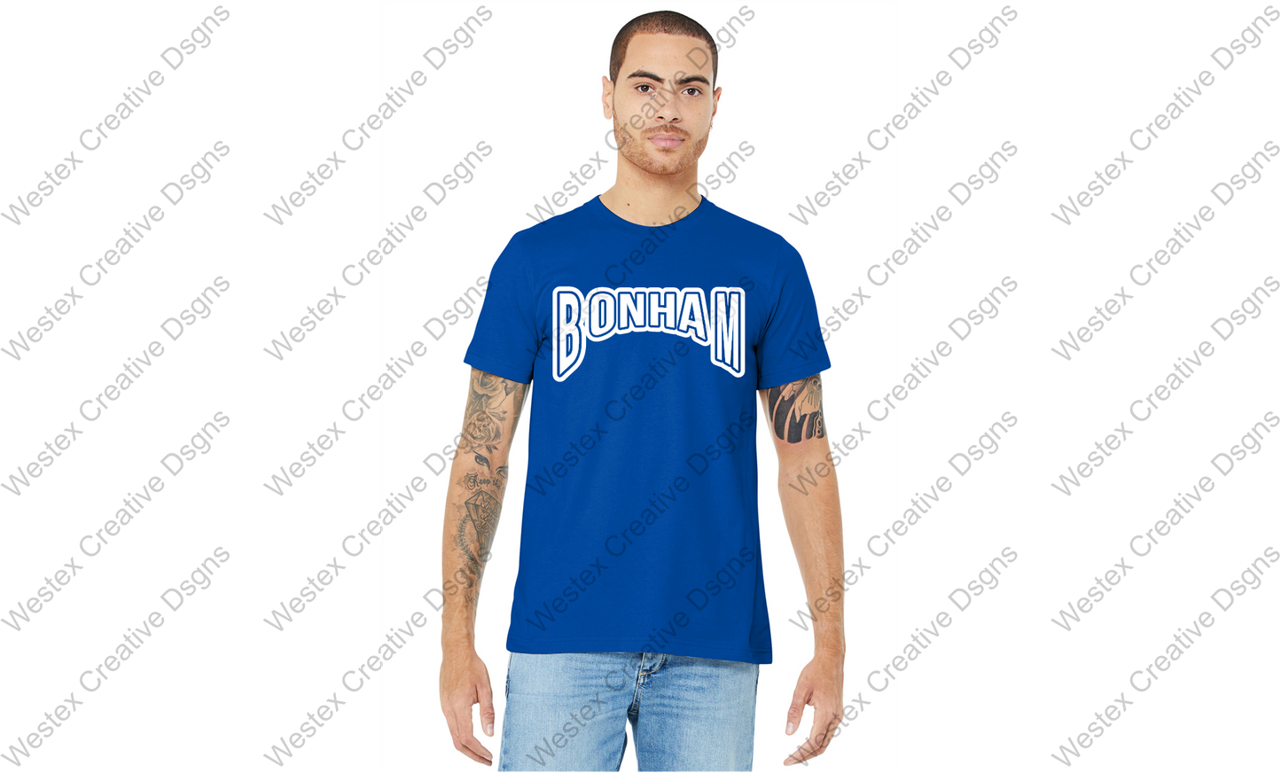 BONHAM - SHORT SLEEVE - ROYAL BLUE, SILVER OR BLACK