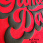 GAME DAY-PUFF PRINT- SHORT SLEEVE - RED
