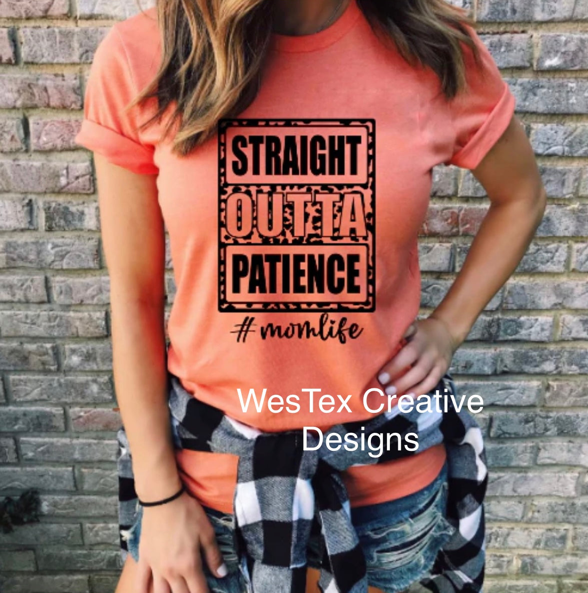 STRAIGHT OUTTA PATIENCE- SHORT SLEEVE - SUNSET