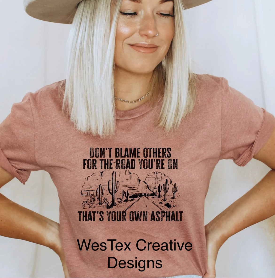 DON'T BLAME OTHERS- SHORT SLEEVE - TERRACOTTA