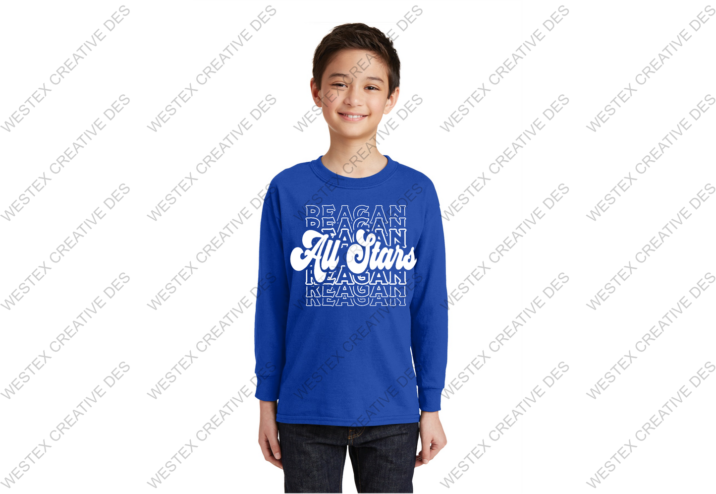 YOUTH - REAGAN ALL STARS - LONG SLEEVE - ROYAL BLUE